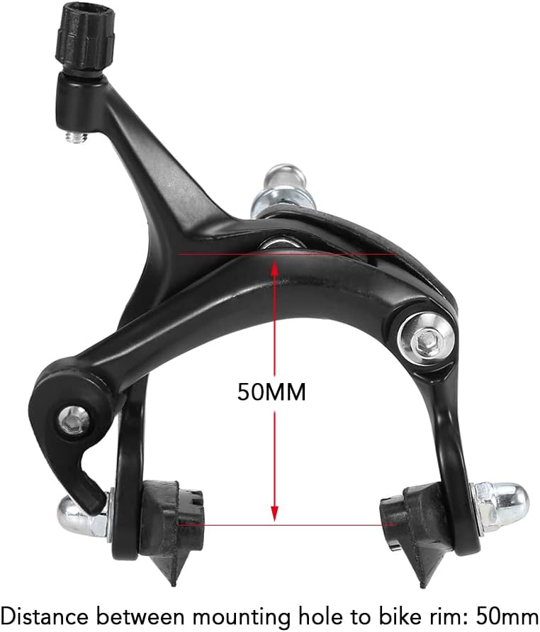 RUSUO Bike Brake,Front/Rear Fixie Bike Brake Kit Road Bike Cruiser Brake Set Bike Caliper Brake Kit Side Pull Brake Set - Image 2